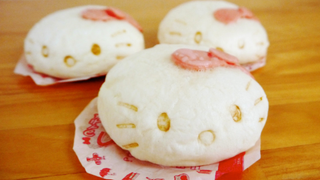 Hello Kitty Meat Buns Don't Look So Cute When Sliced in Half